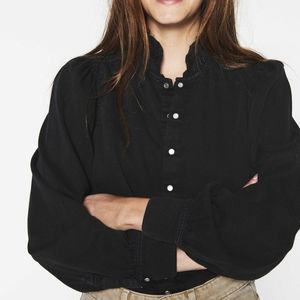 ba&sh Axelle blouse in black